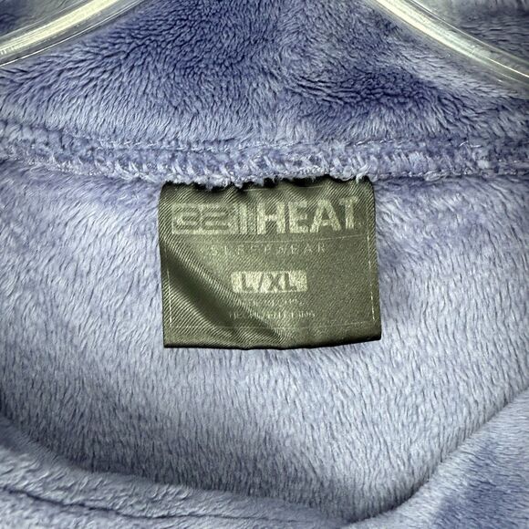 32 Degrees Heat Women's Cozy Plush Hooded Pullover Sleep Lounger -Purple -L / XL - Picture 11 of 16